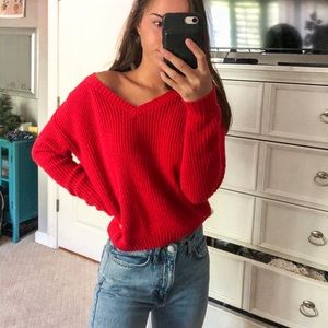 Red sweater